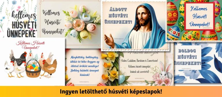 Áldott Húsvét – Vallásos üdvözlőkártyák gyűjteménye