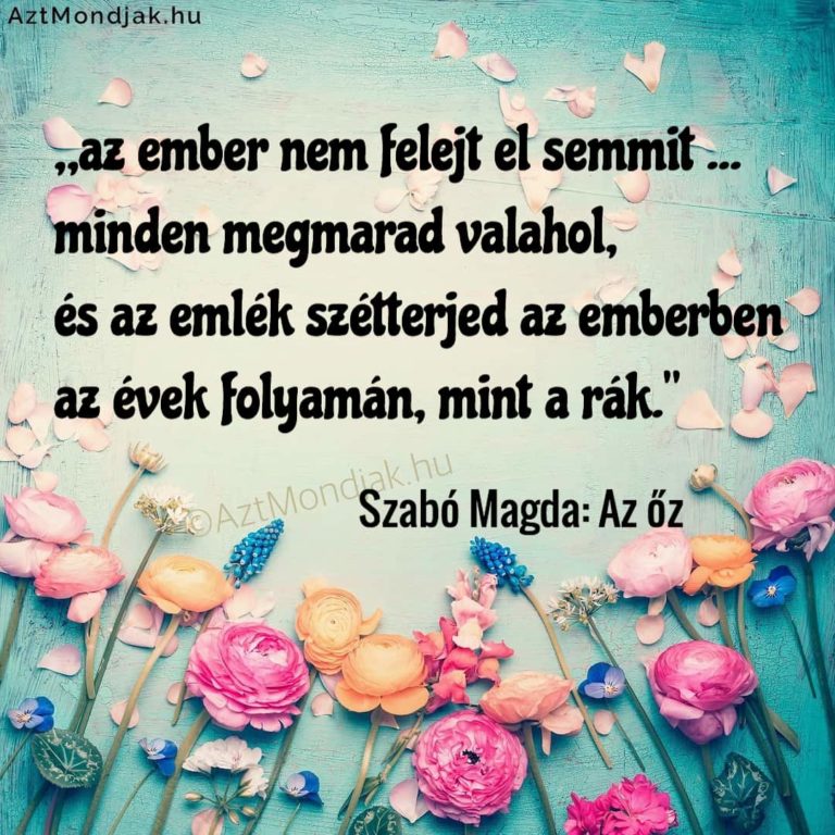 Az ember nem felejt el semmit