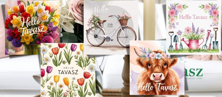 Hello Április! Tavaszi hangulat montázs virágokkal