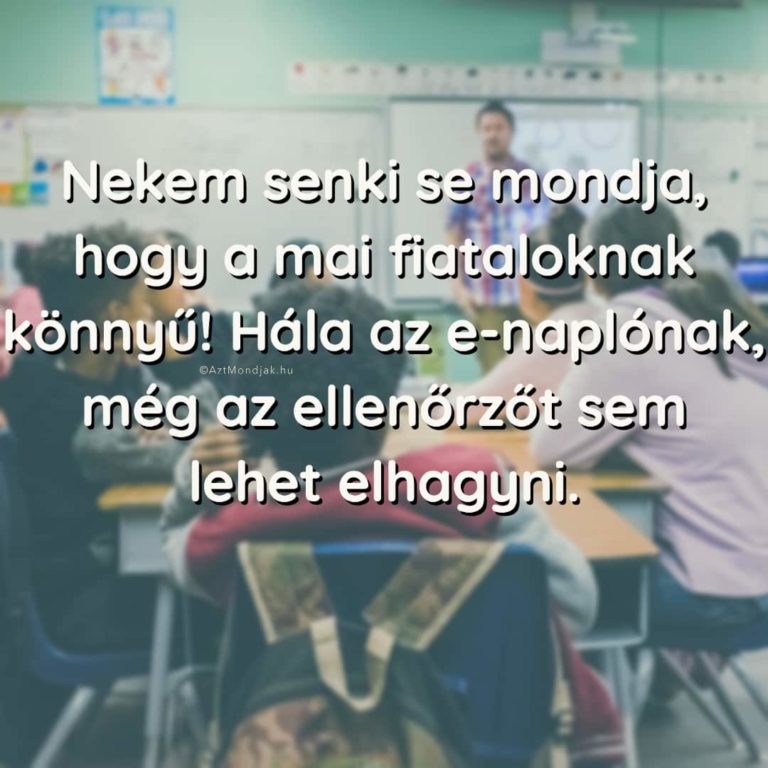 A mai fiataloknak nem könnyű.